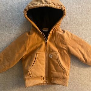 Boys Carhartt, front zipped insulated coat. 3T